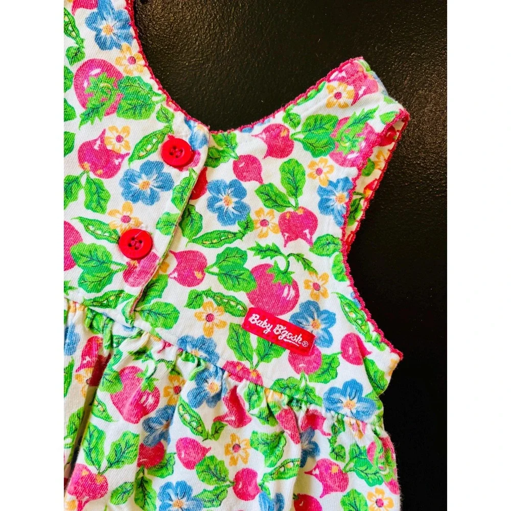 Vintage Oshkosh B'Gosh Fruit Print Bubble Romper, 12‎ Months